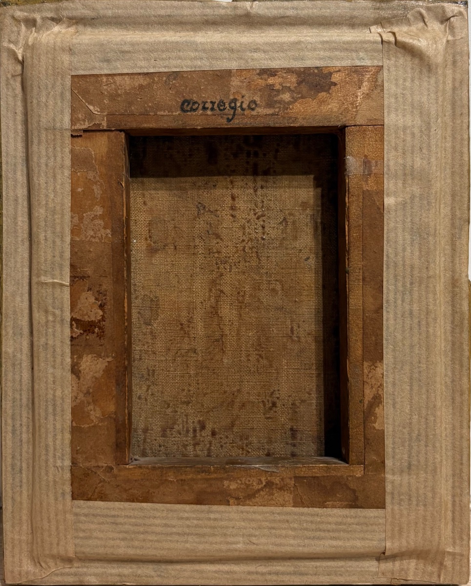 Petite huile sur toile, 17/18ème, Dans l'esprit du Corrège.-photo-4