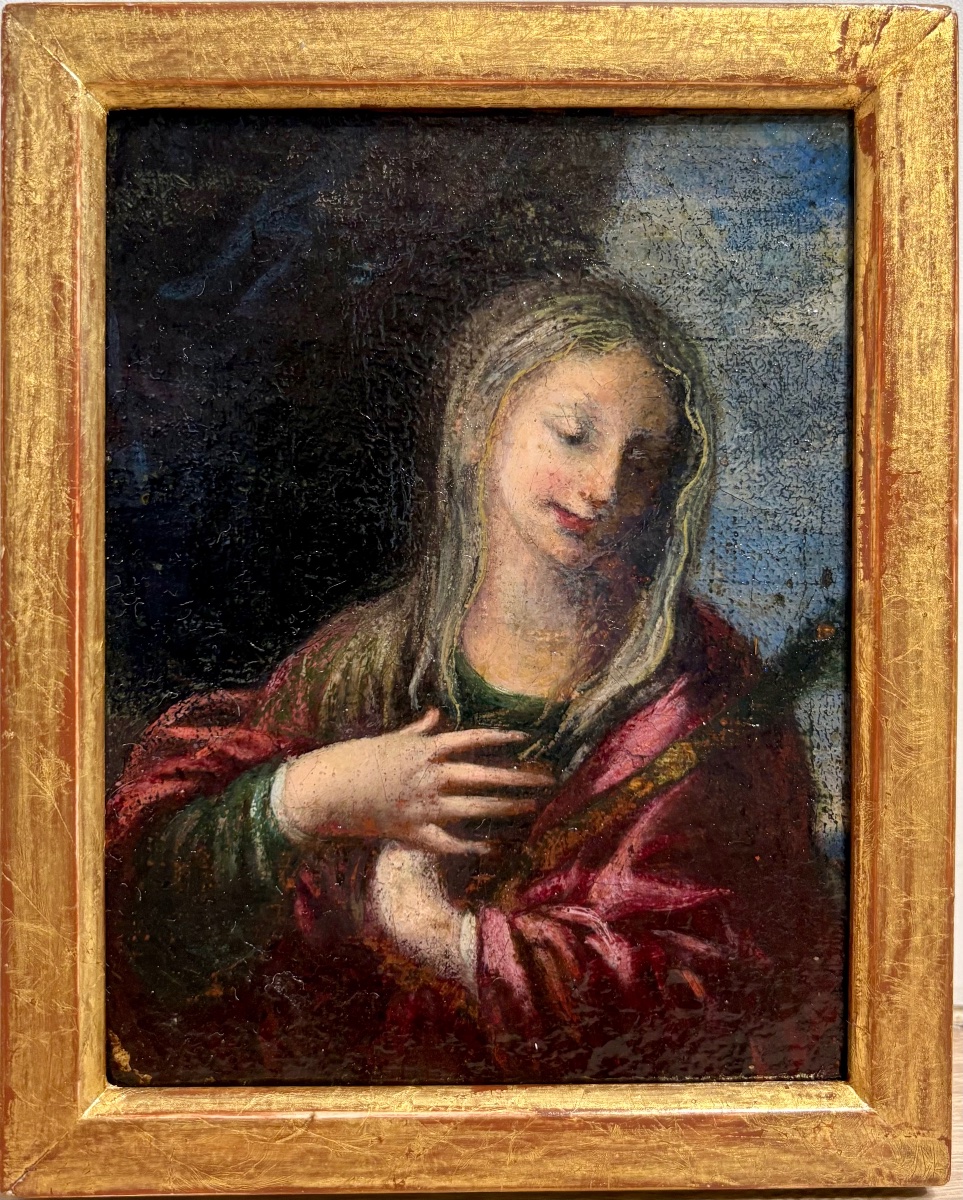 Petite huile sur toile, 17/18ème, Dans l'esprit du Corrège.