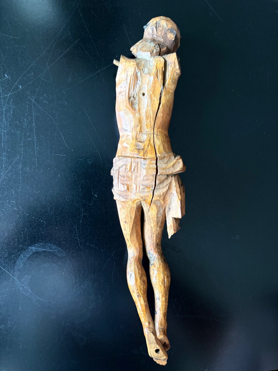 Ivory Christ And Skull, 18th Century, Accompanied By Two Others Carved From Wood.-photo-8