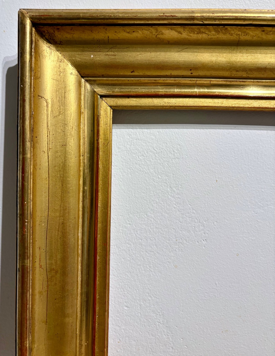 Antique Frame, 19th Century, Ogee Frame. Original Gilding.-photo-2