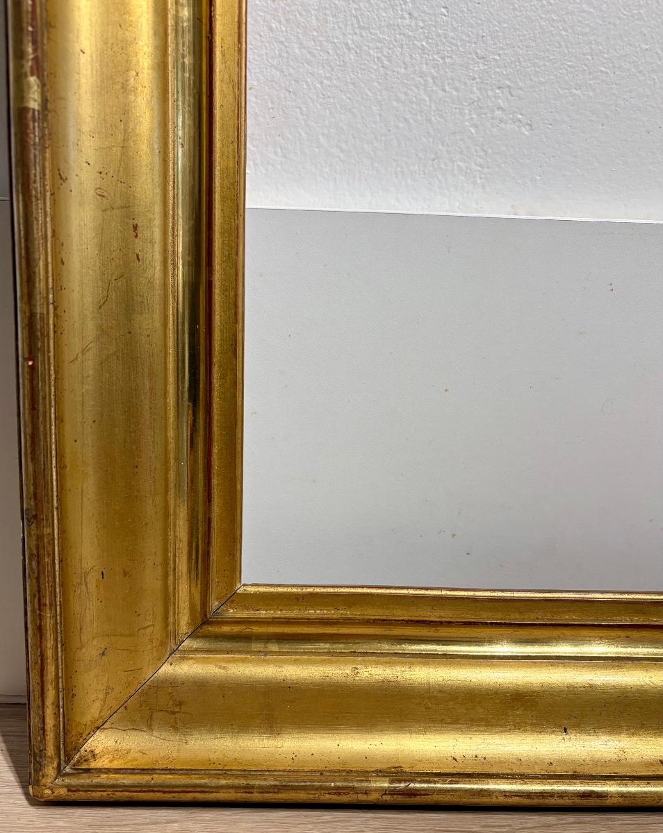 Antique Frame, 19th Century, Ogee Frame. Original Gilding.-photo-1
