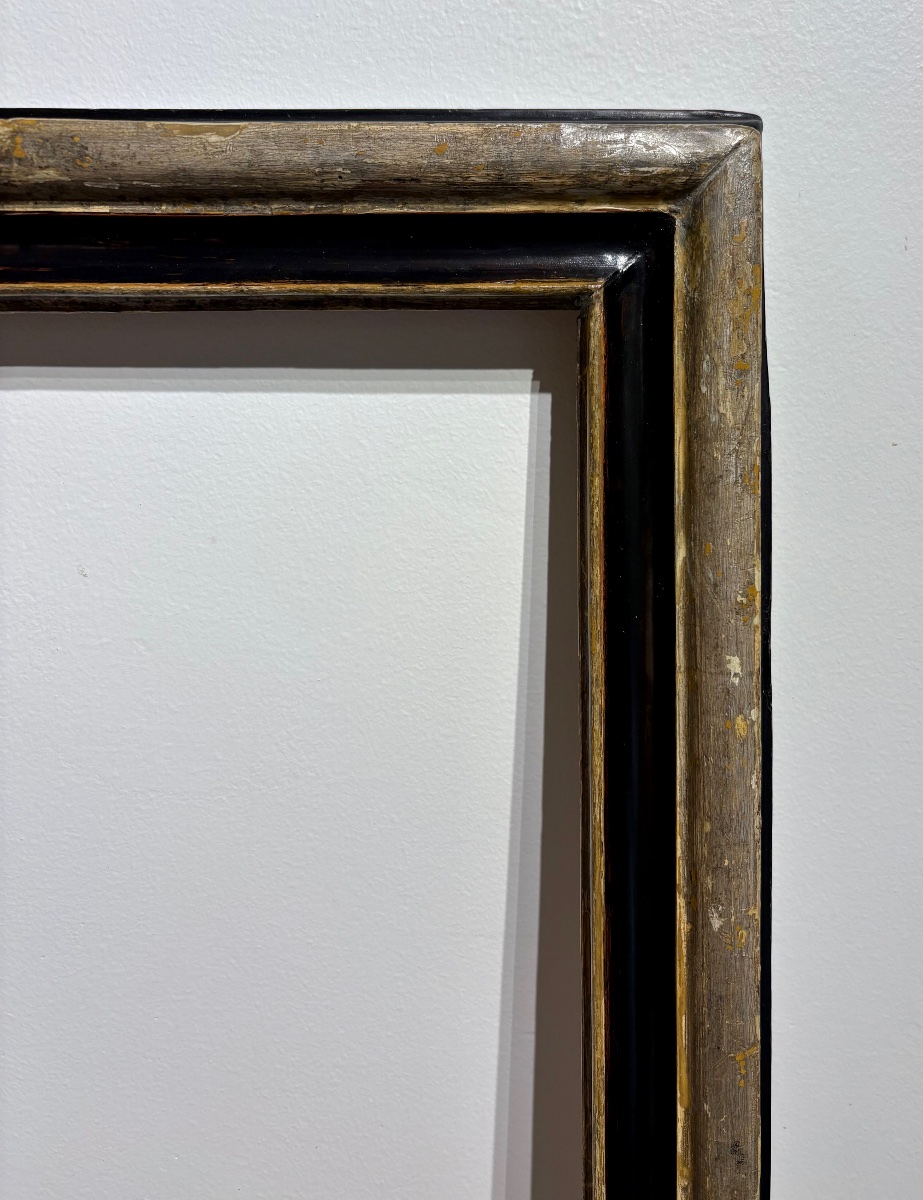 Cadre ancien, Italie 17ème/18ème Siècle , Bois Sculpté.-photo-4