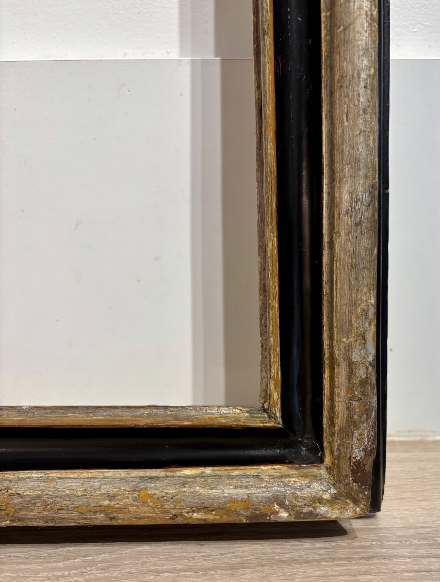 Cadre ancien, Italie 17ème/18ème Siècle , Bois Sculpté.-photo-1