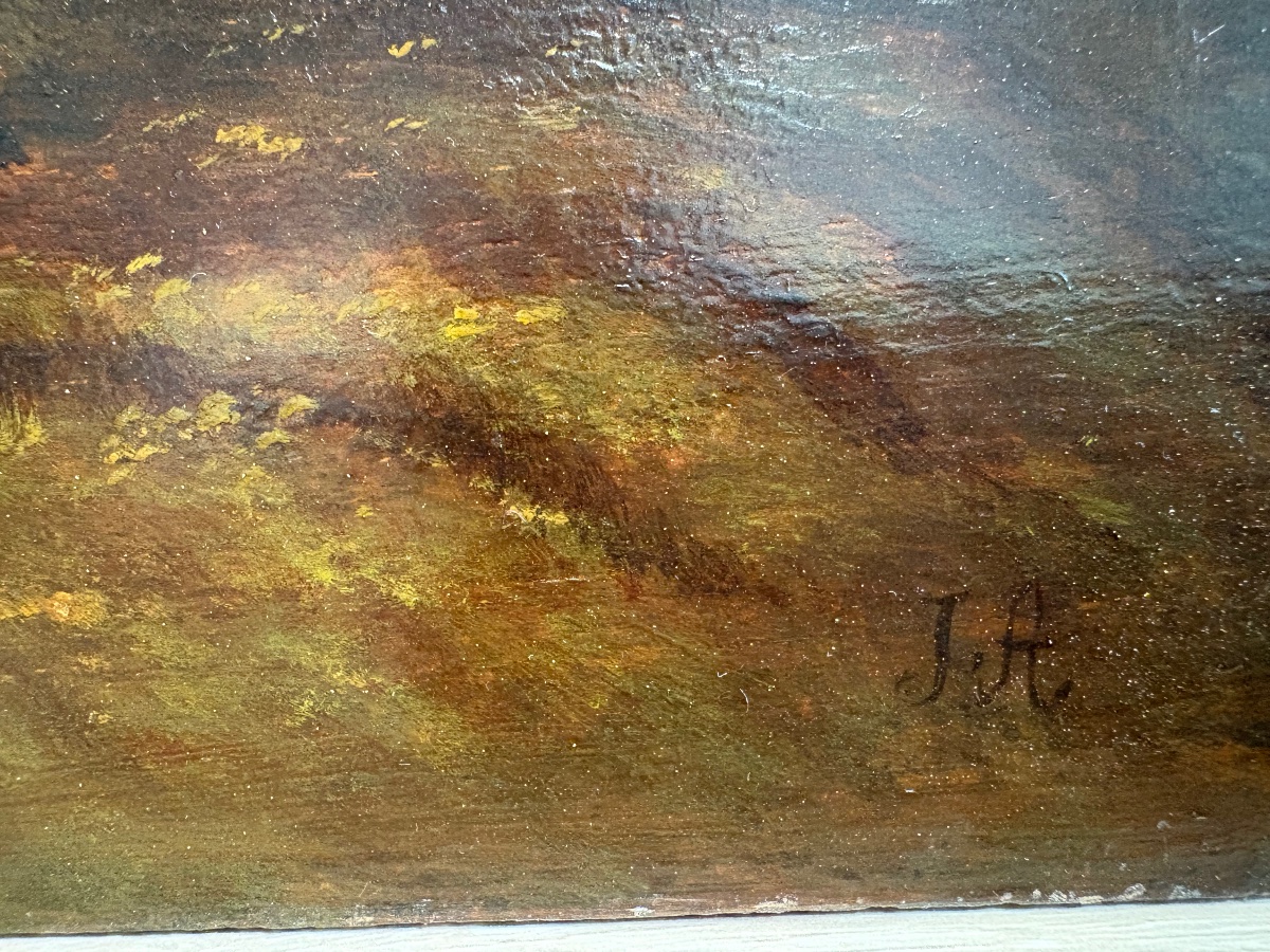 Ecole hollandaise vers 1800, huile sur panneau.-photo-3