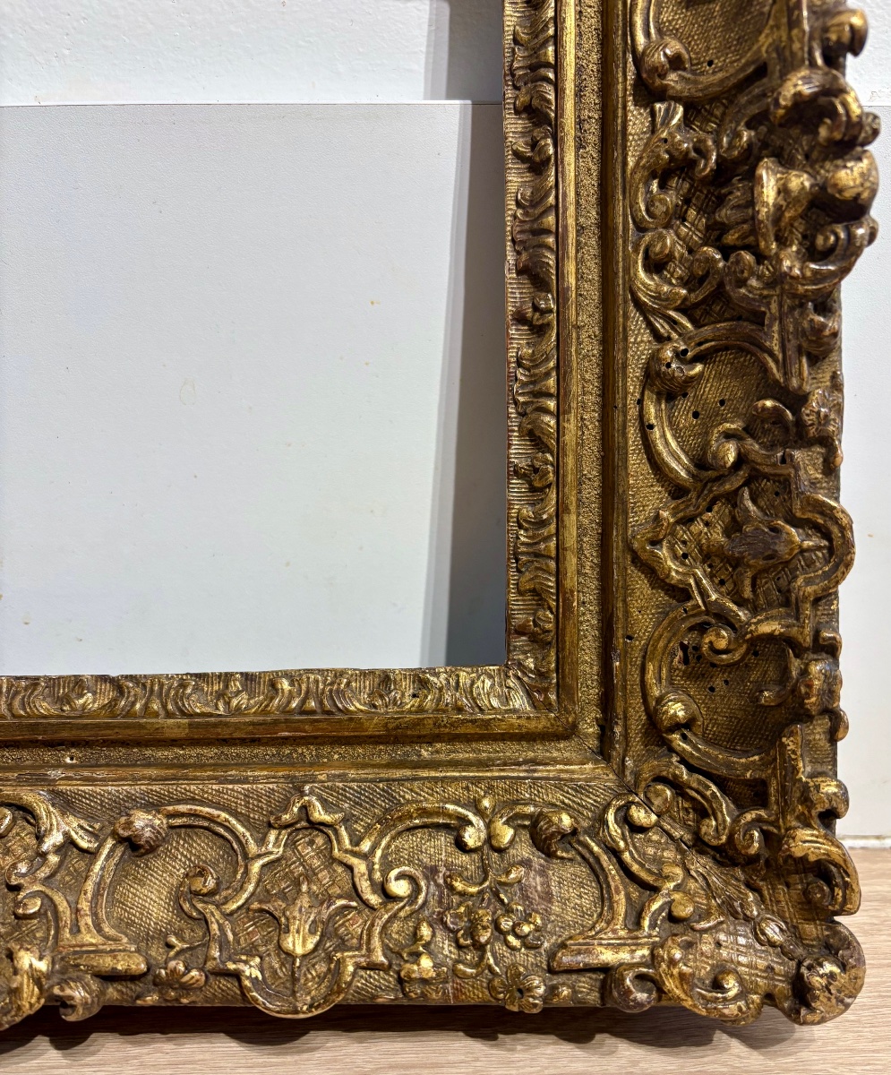 Carved Wooden Frame, Louis XIV Style, 17th Century.-photo-4