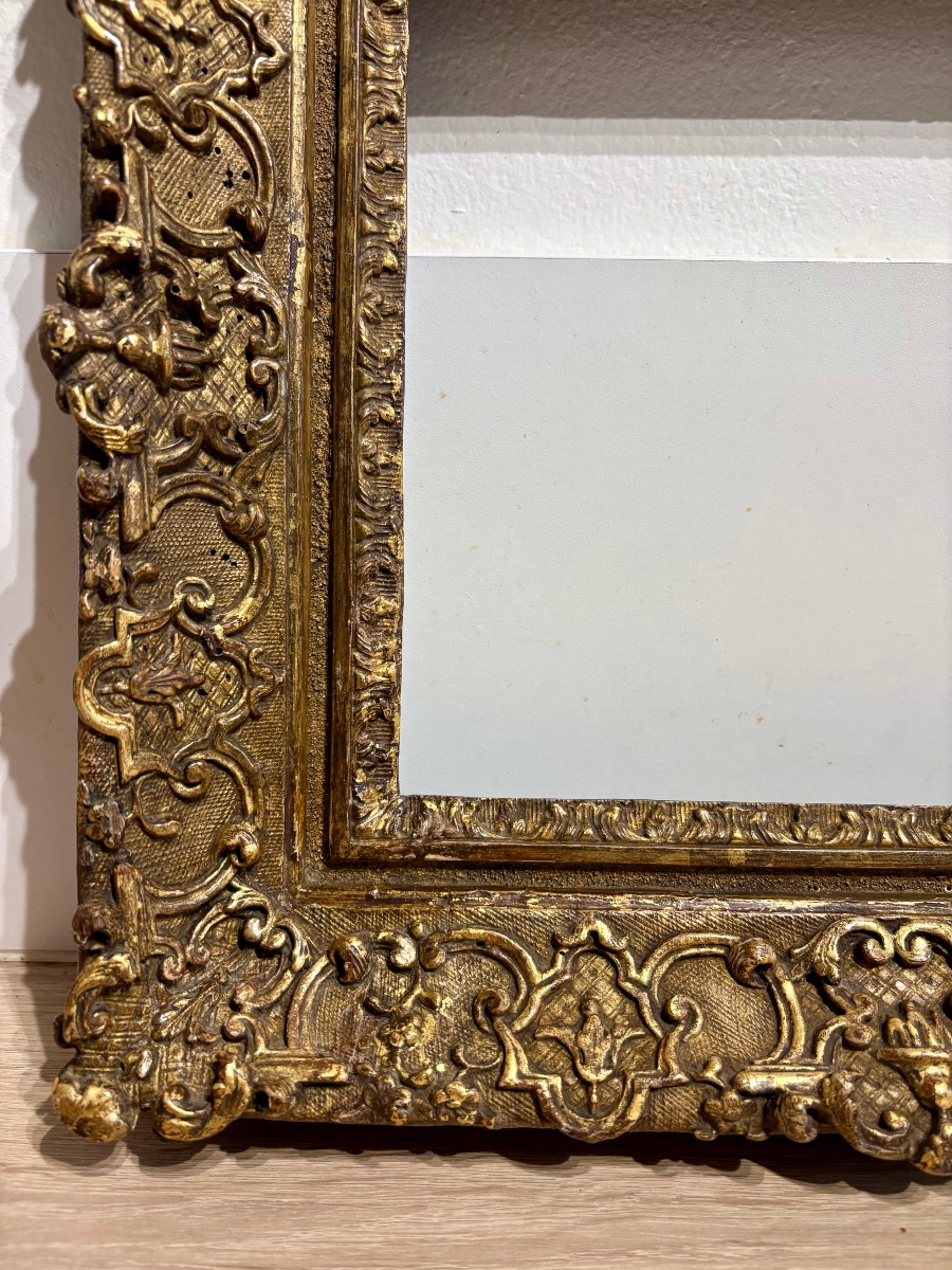 Carved Wooden Frame, Louis XIV Style, 17th Century.-photo-1