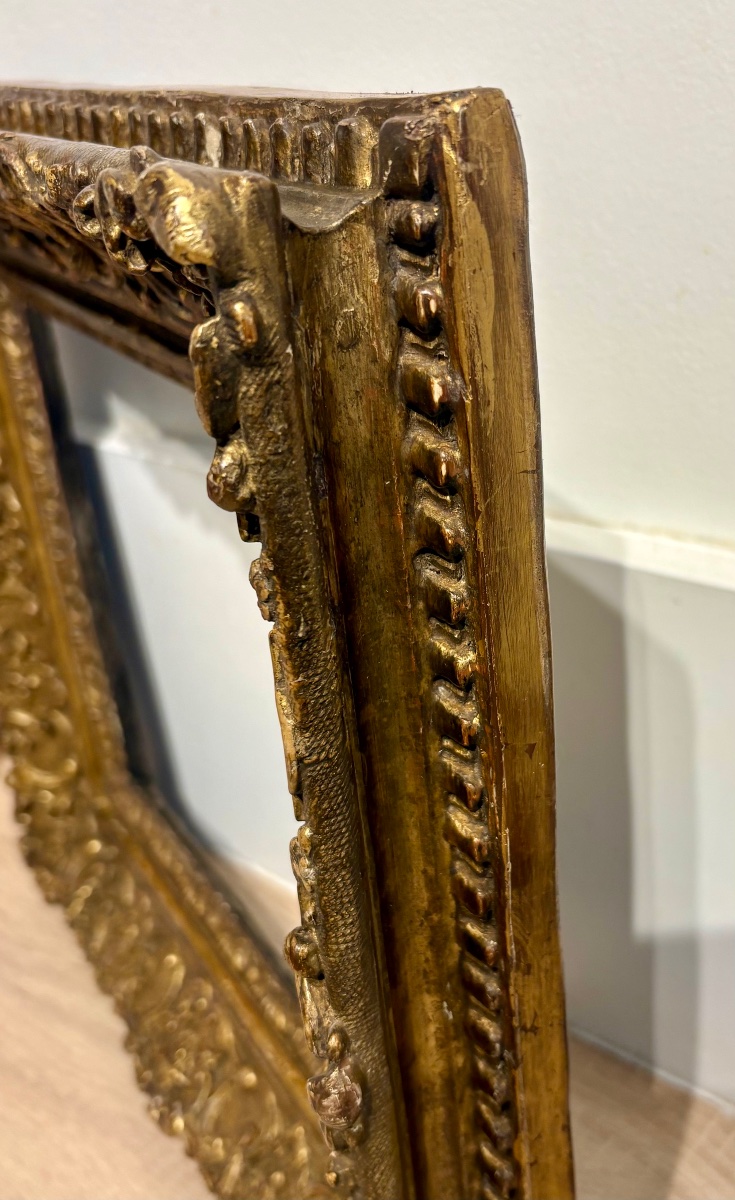 Carved Wooden Frame, Louis XIV Style, 17th Century.-photo-2