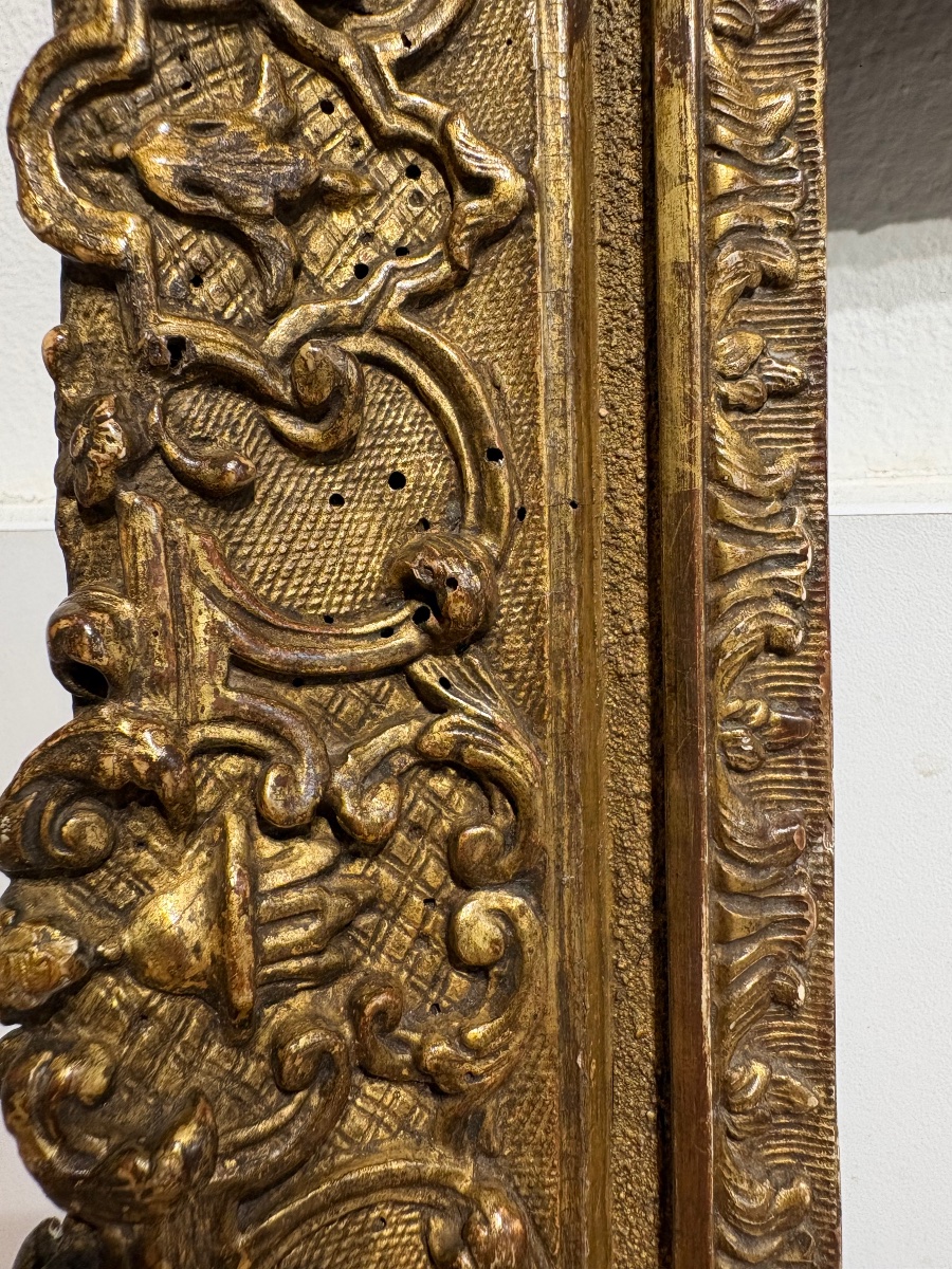 Carved Wooden Frame, Louis XIV Style, 17th Century.-photo-3