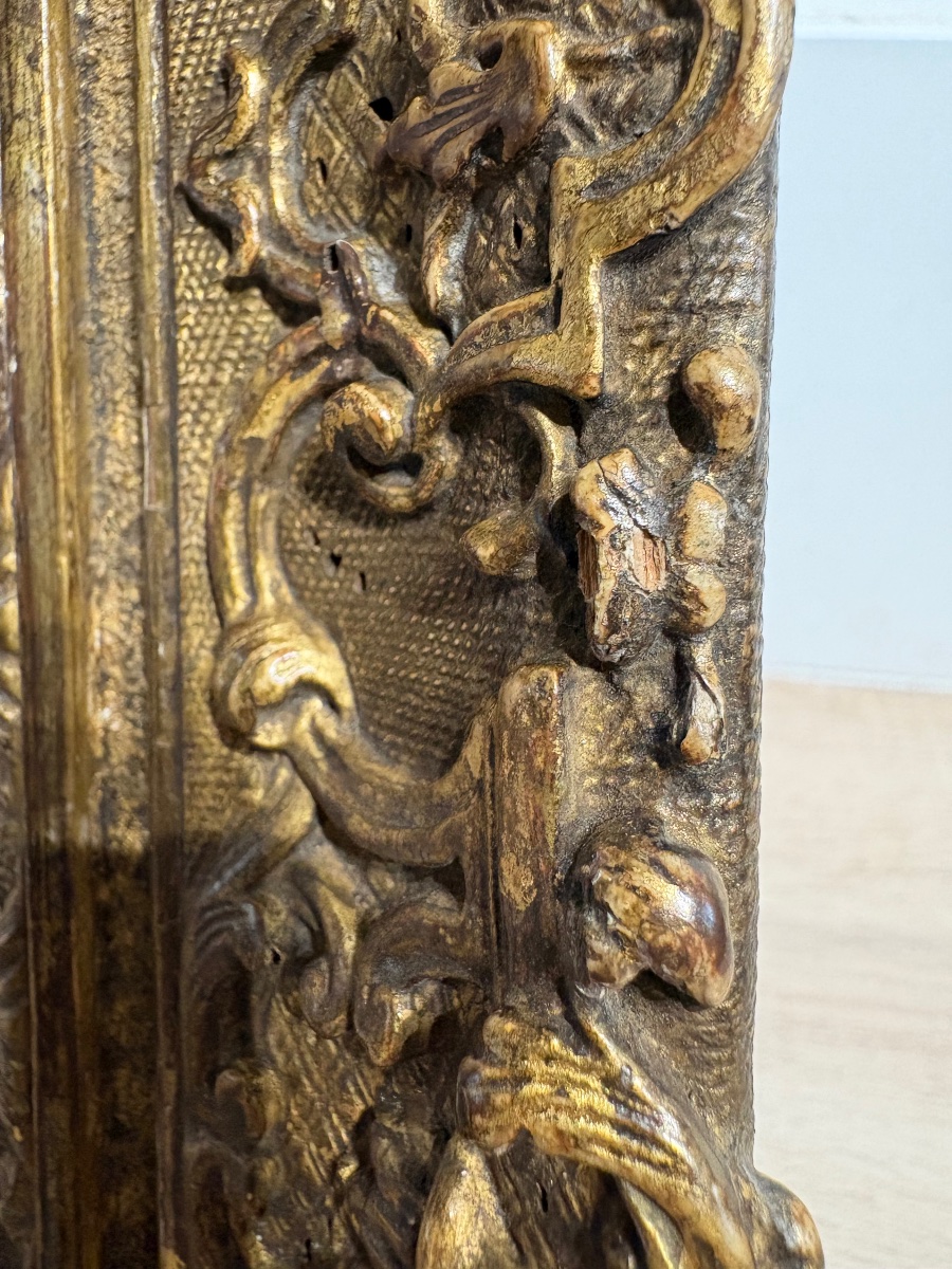 Carved Wooden Frame, Louis XIV Style, 17th Century.-photo-4