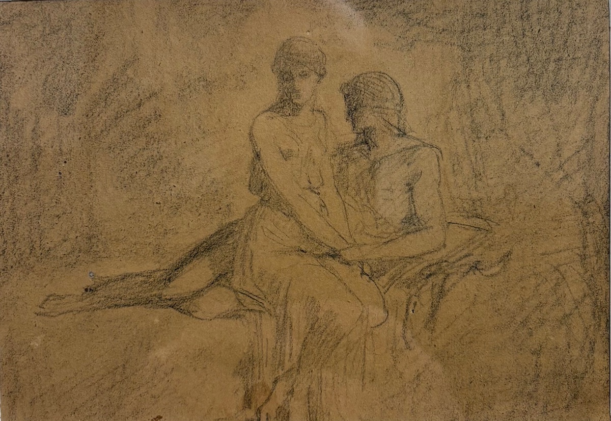 Dessin première moitié du 19ème siècle.-photo-2