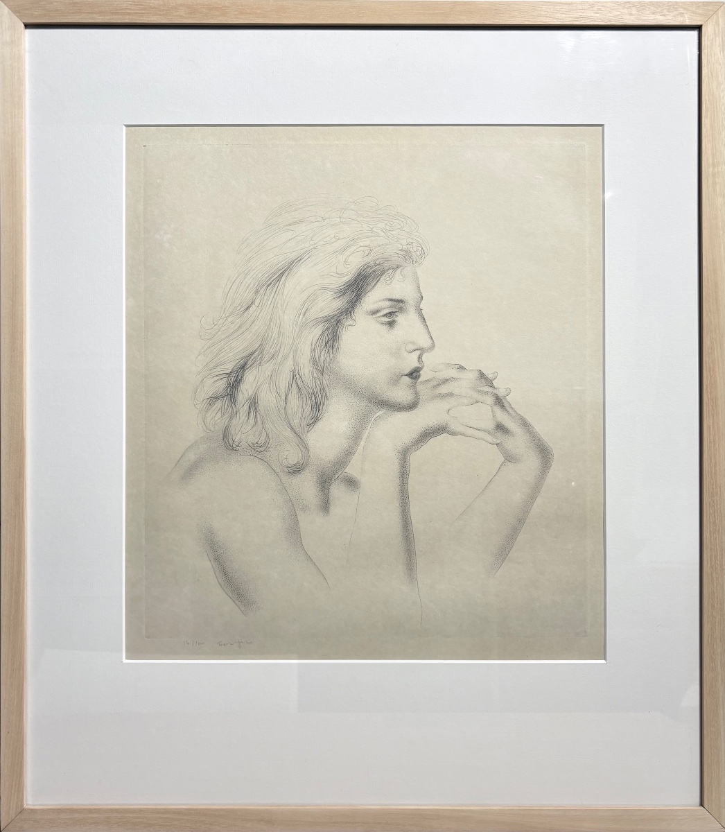 "Jacqueline" Gravure sur papier de Leonard Foujita (1886-1968), 100 ex. N°14