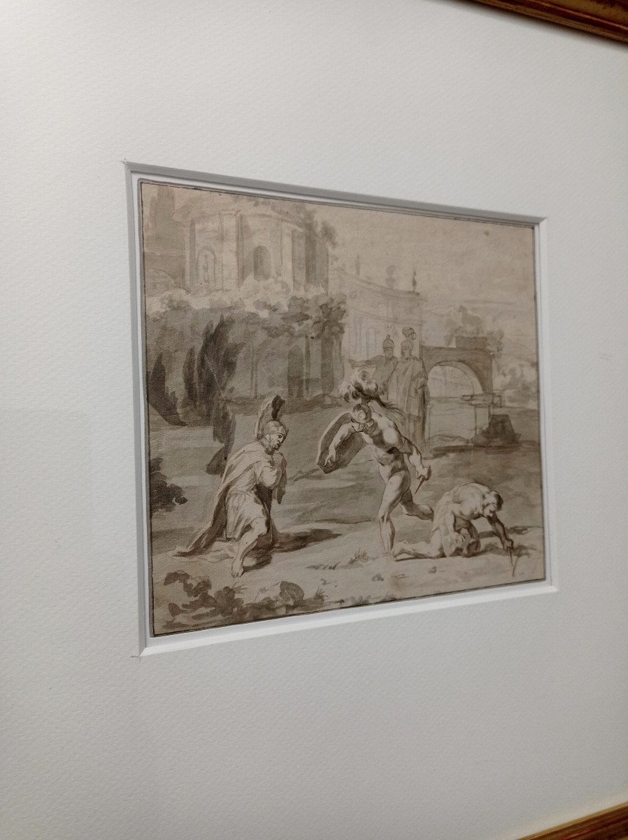 Ottmar Elliger (1666-1735), 17th Century Drawing-photo-2