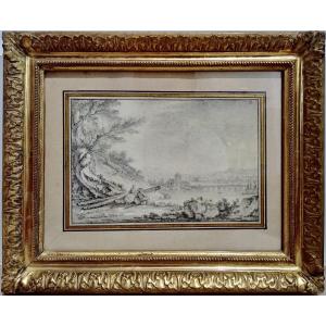 Jean Baptiste Leprince Attr. To, 18th Century Drawing.