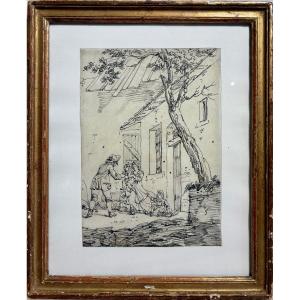 Dessin Ancien, école Française 18ème Siècle