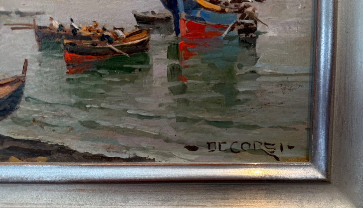 Nicola Decorsi - Neapolitan View Painting-photo-3