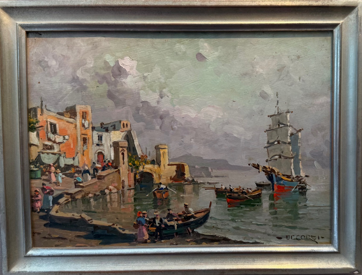Nicola Decorsi - Neapolitan View Painting