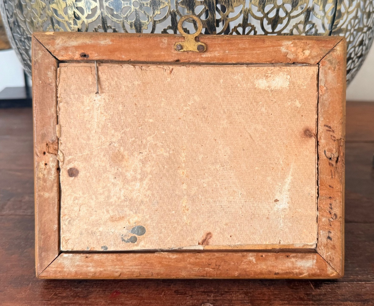 École napolitaine du XIXe - Vue de la baie de Naples-photo-3