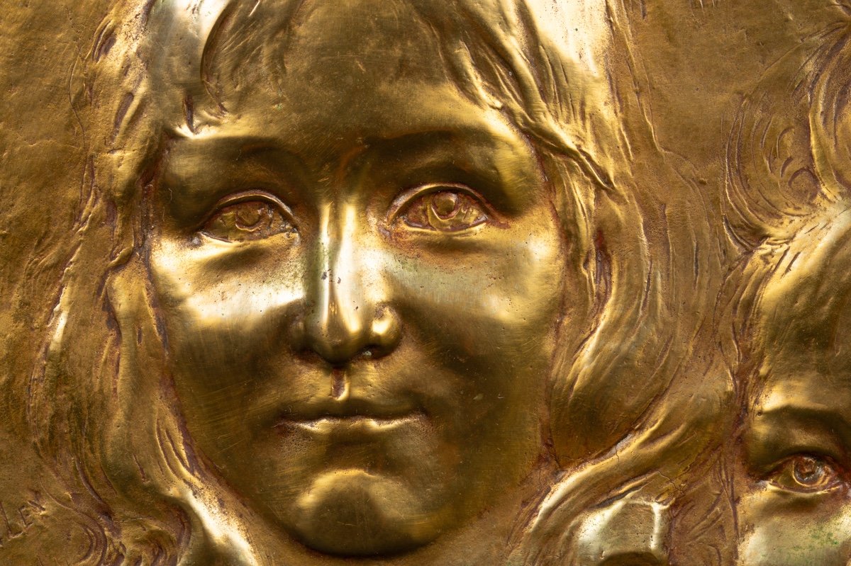 Sculpture Style Bronze Viennois, Copie D'après Franz Bergmann, Multicolore, 500g