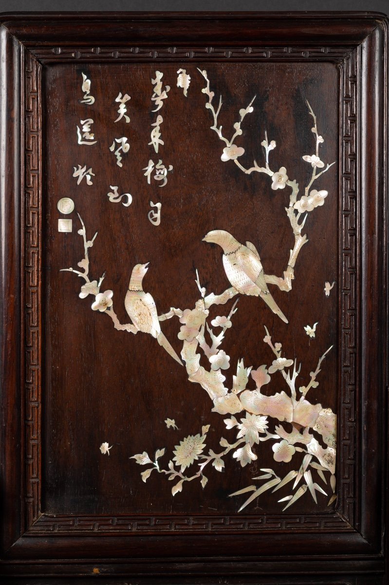 Croix Apostolique En Acajou Incrustée De Nacre, Provenance Macao/Tonkin (Indochine) XIXe Siècle - Occasion
