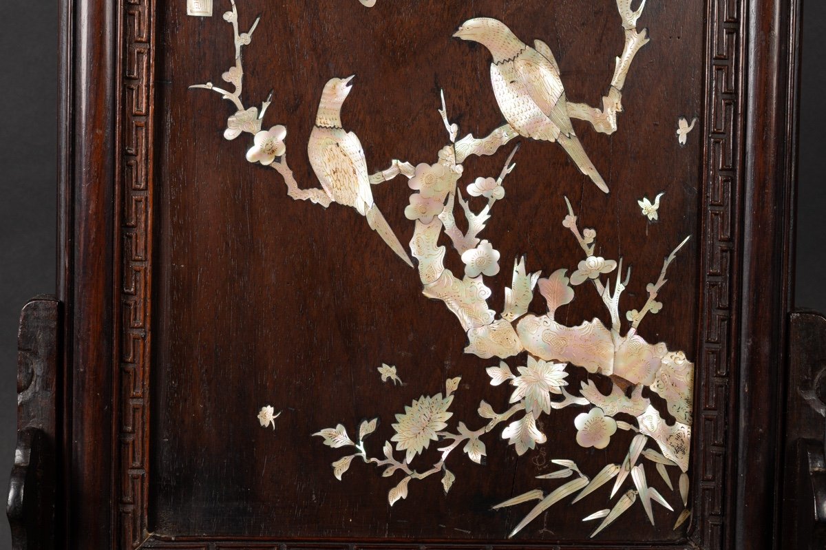 Tableau chinois en nacre coquillage - Décoration