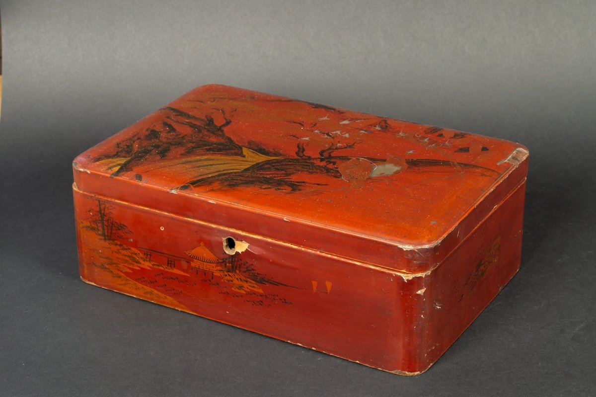 Box - Lacquered Box, Japan, Meiji Era (1868 - 1912)-photo-4
