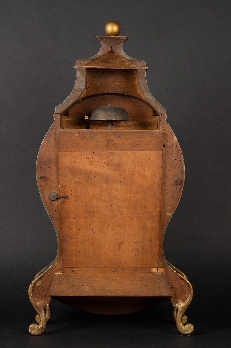 Cartel, Louis XVI, Barratton à Grenoble, Painted Wood, Late 18th Century-photo-7
