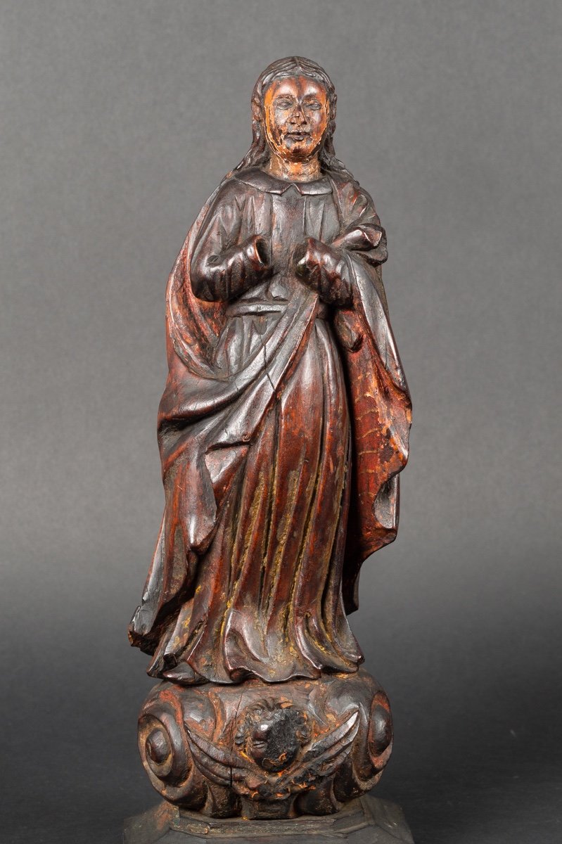 The Virgin, Philippines, 18th Century, Exotic Wood-photo-4