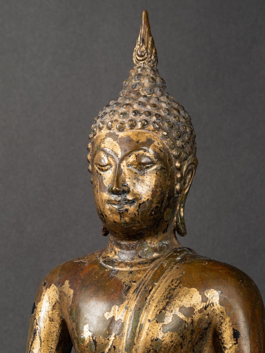 Sakyamuni Buddha, Gilt Bronze, Thailand, Rattanakosin, 19th Century-photo-4