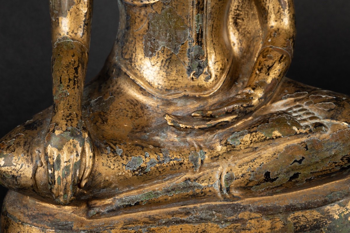 Sakyamuni Buddha, Gilt Bronze, Thailand, Rattanakosin, 19th Century-photo-6