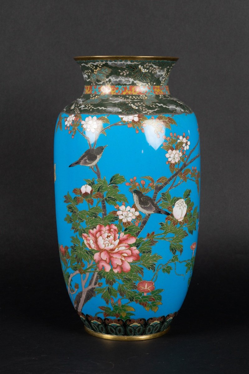 Grand Vase Cloisonné, Japon, ère Meiji (1868-1912)