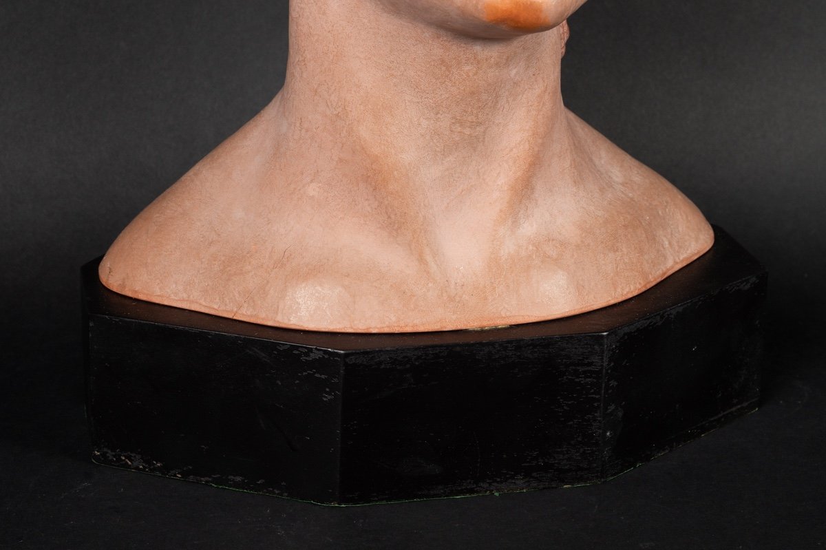 Bust Of Girl, Terracotta, Dh Chiparus. Art Deco, France, 1920s/30s-photo-4