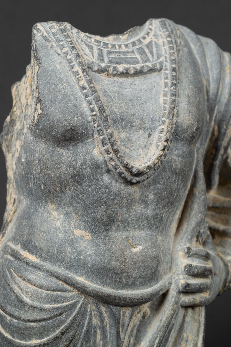 Buste De Bodhisattva, Pierre - schist, Gandhara, I à V Siècle Après J.-c.   -photo-5