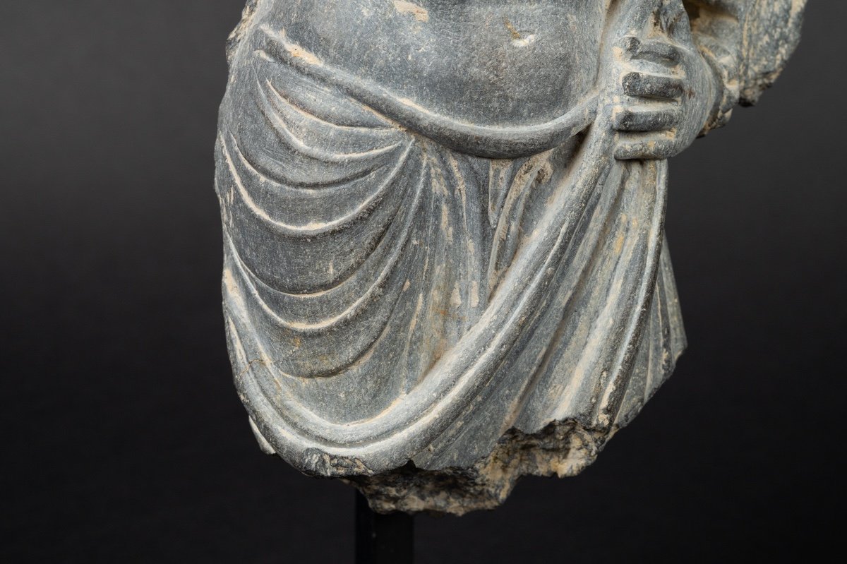 Buste De Bodhisattva, Pierre - schist, Gandhara, I à V Siècle Après J.-c.   -photo-6