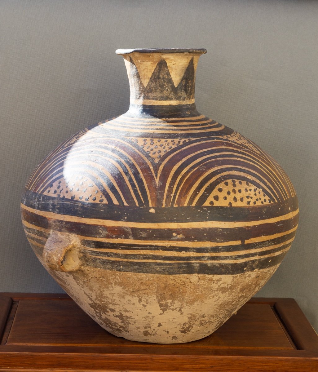 Large Jar, Painted Terracotta, China, Majiayao Culture, Banshan Period, Circa 2600-2300 Bc.-photo-2