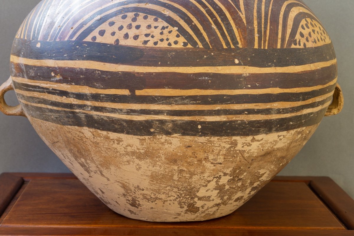 Large Jar, Painted Terracotta, China, Majiayao Culture, Banshan Period, Circa 2600-2300 Bc.-photo-3