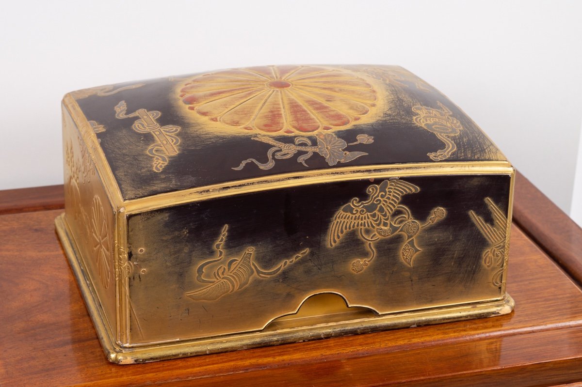  Tebako - Coffret d'Accessoires, Laque, Japon, ère Meiji (1868-1912).   -photo-4