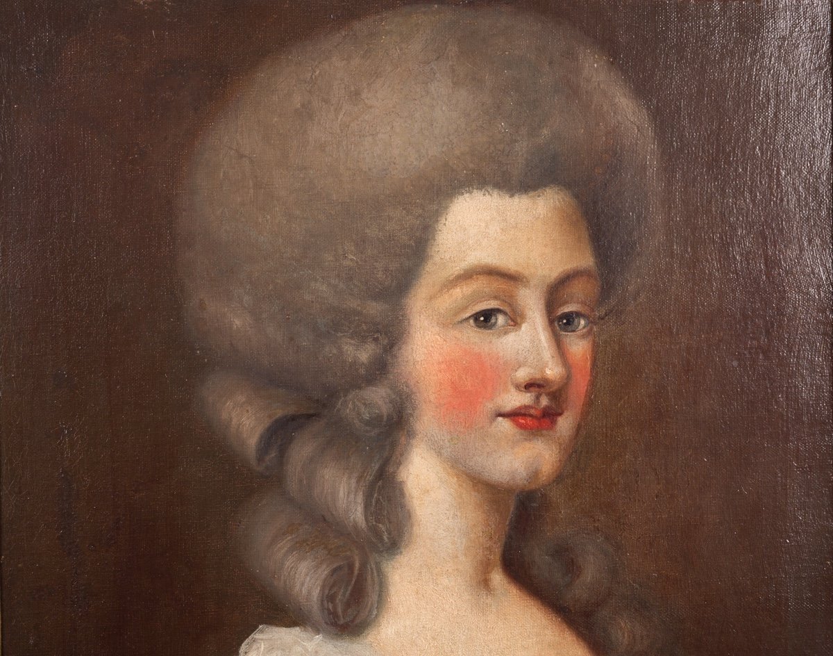 Portrait de Jeune Femme, Louis XVI, XVIIIe Siècle-photo-4