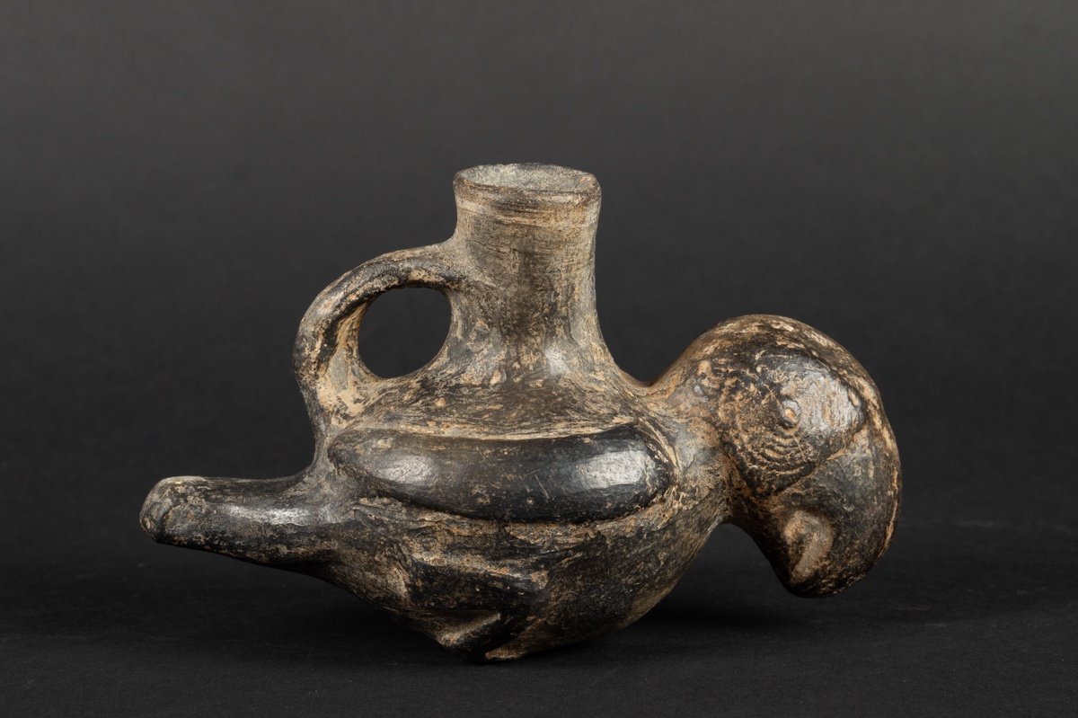 Vase à Perroquet, Pérou, Chimu, Xe-xve Siècle, Culture Précolombienne -photo-1