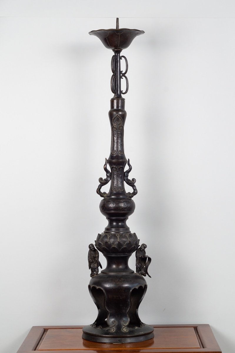 Temple Candlestick - Shokudai, Chikugo Daijō Tsunemi From Kyoto, Japan, Edo Period, XVIII Century