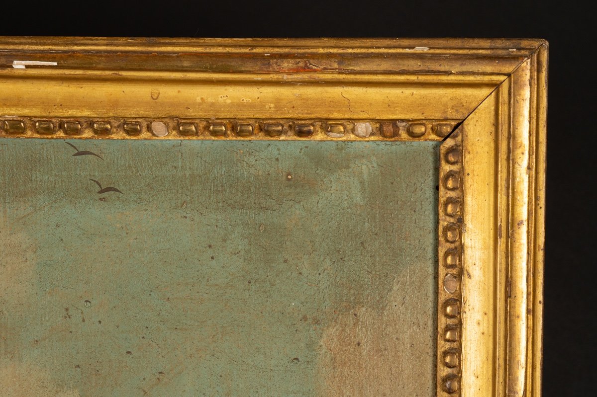 Trumeau - Miroir, Bois Doré, Louis XVI, France, Fin Du XVIIIe Siècle.  -photo-4