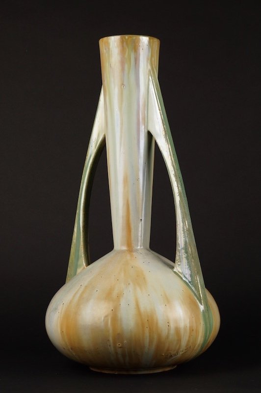 Grand Vase, Art Nouveau, Pierrefonds, Vers 1900. -photo-3