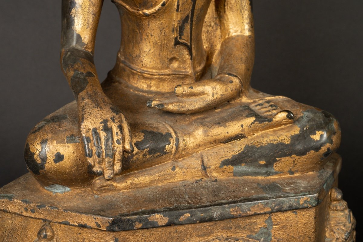 Sakyamuni Buddha, Gilt Bronze, Thailand, 18th/19th Century.-photo-5