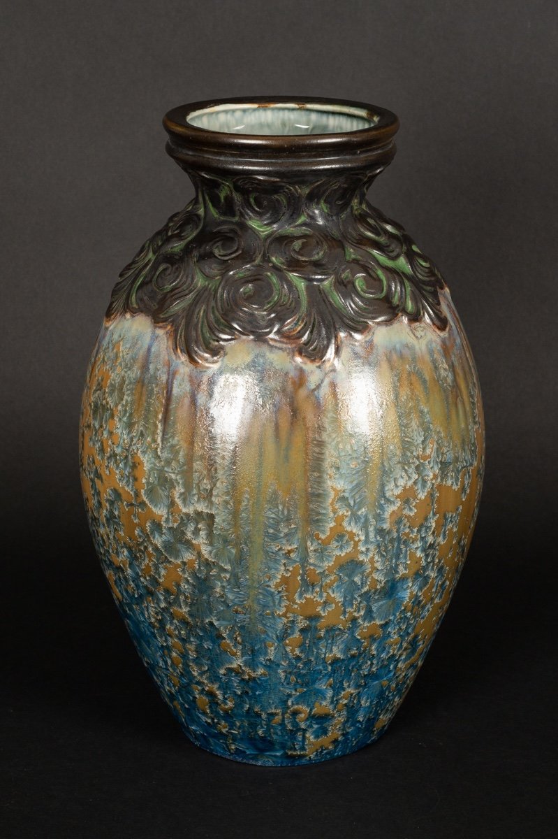 Vase, Art Nouveau, Mougin, Nancy, Circa 1910.-photo-1