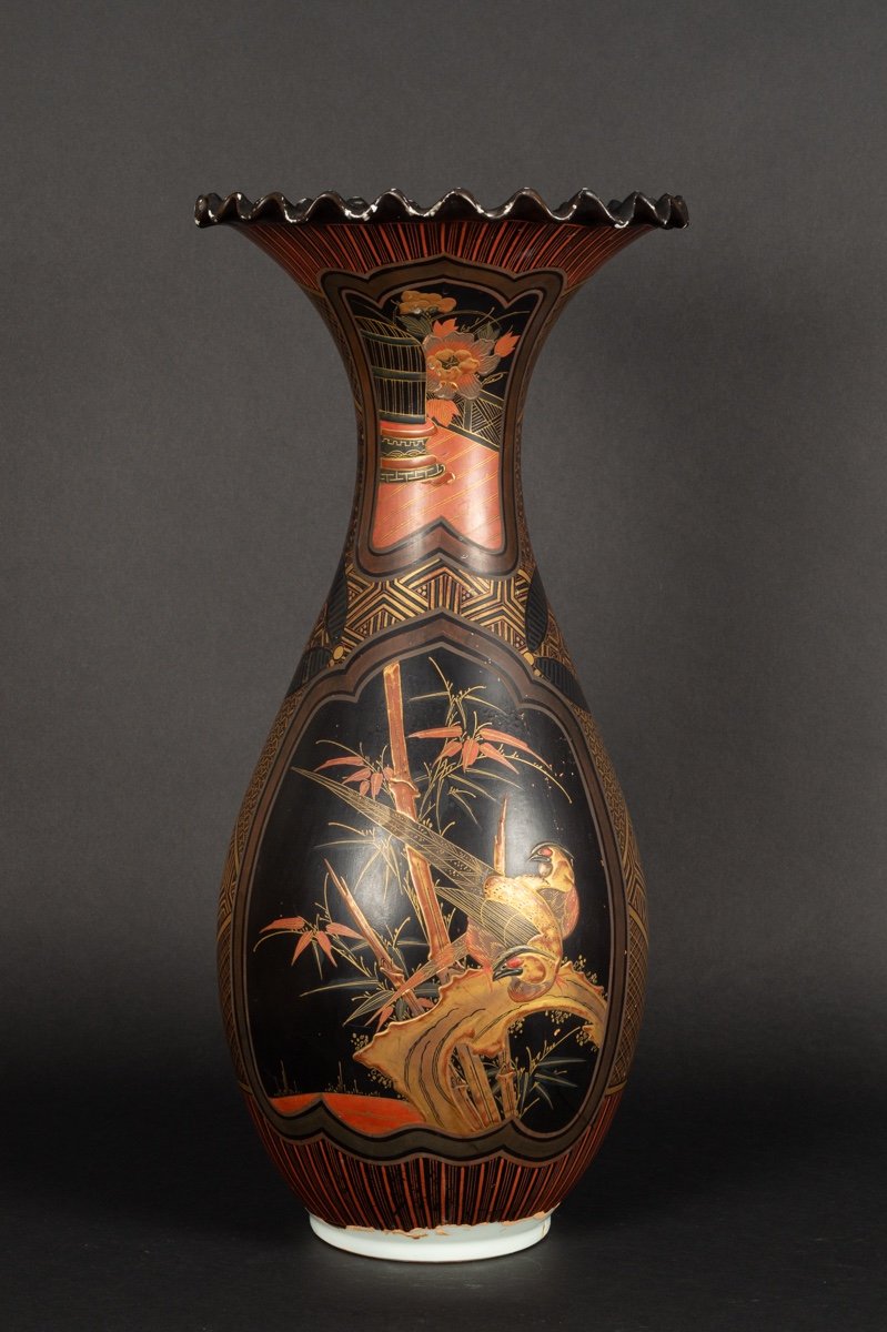 Lacquer Vase, Arita, Japan, Meiji Era (1868-1912).