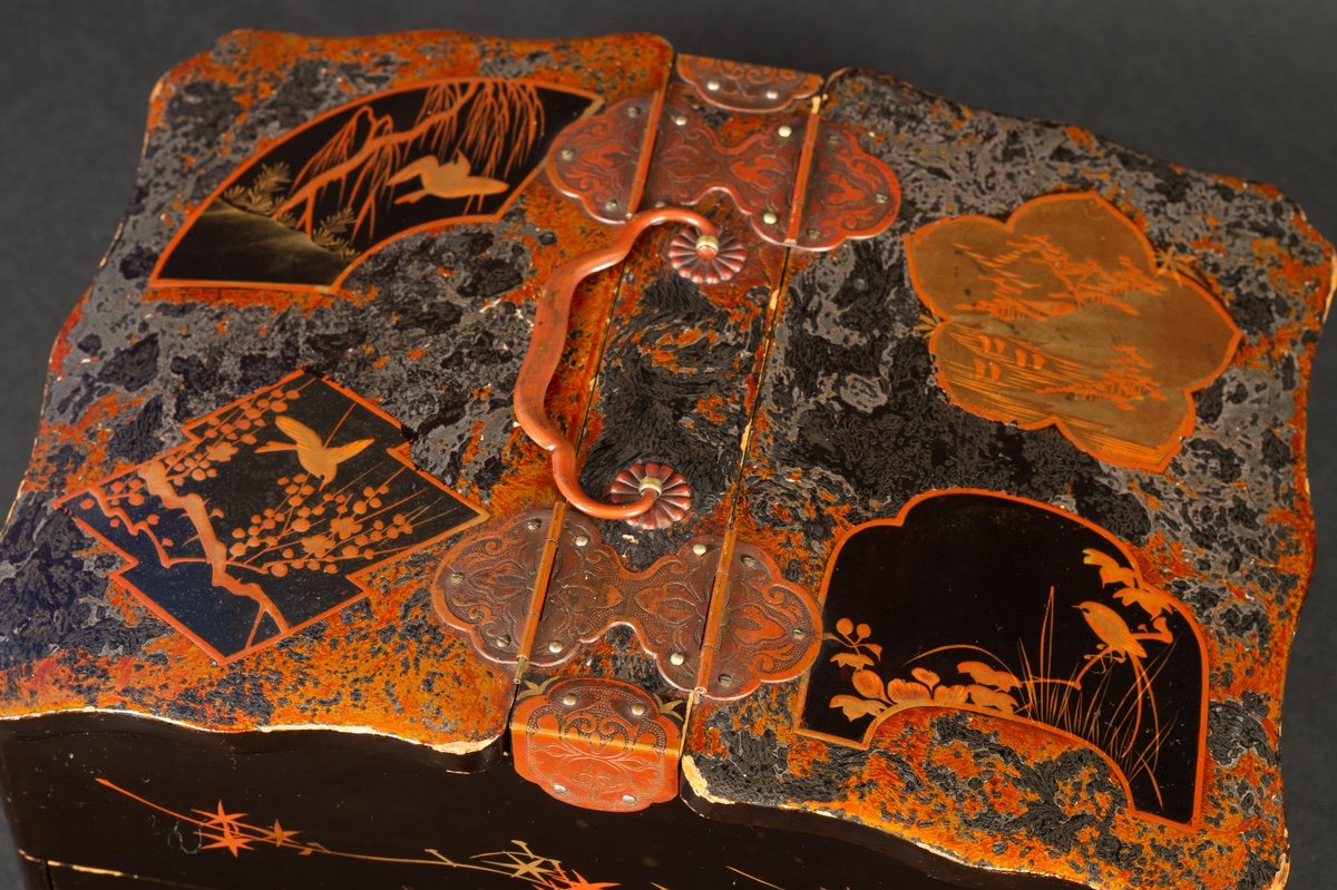 Lacquered Box, Japan, Meiji Era (1868-1912).-photo-2