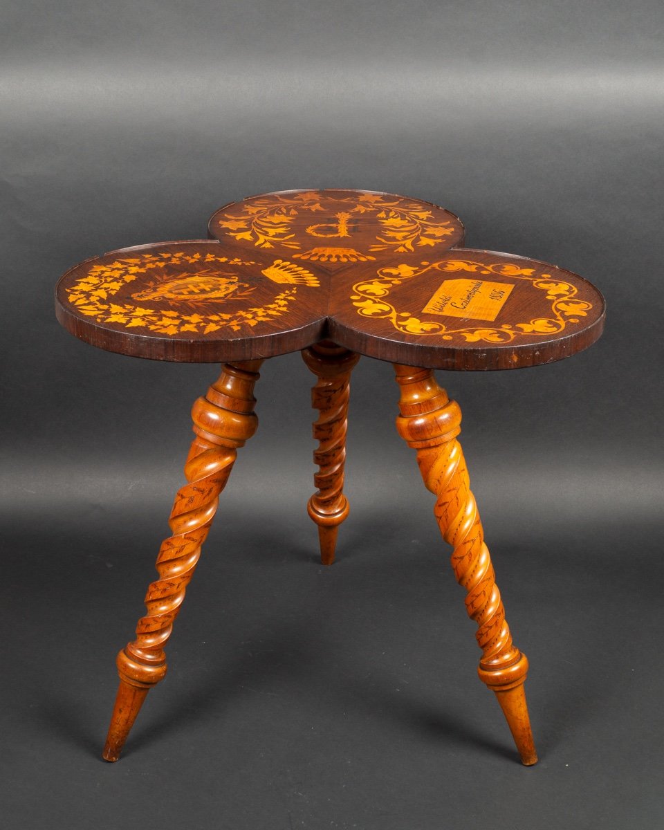 Inlaid Coffee Table, Prince Witold Czetwertyński (1850-1909), 1886, Daszów Nad Sobem, Poland-photo-2