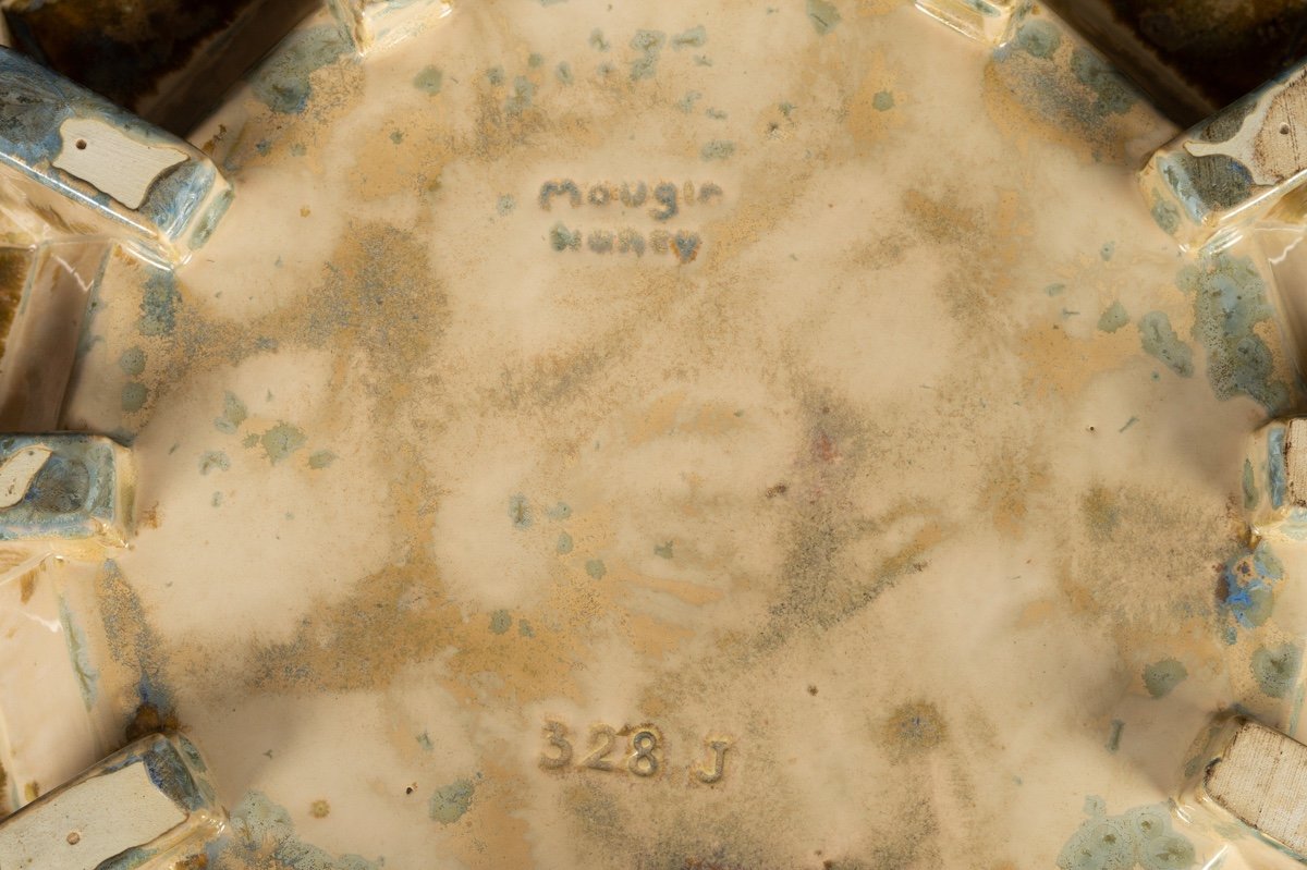 Dish, Mougin, Art Nouveau, Nancy, Circa 1910.-photo-5