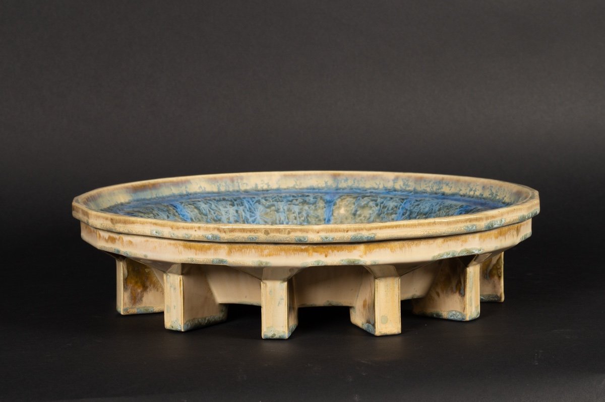 Dish, Mougin, Art Nouveau, Nancy, Circa 1910.-photo-7