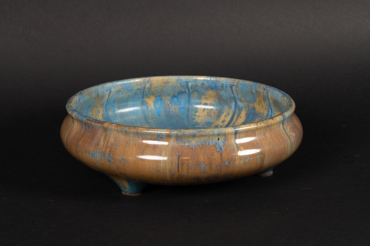 Dish / Bowl, Pierrefonds, Art Nouveau, France, Circa 1900-photo-2