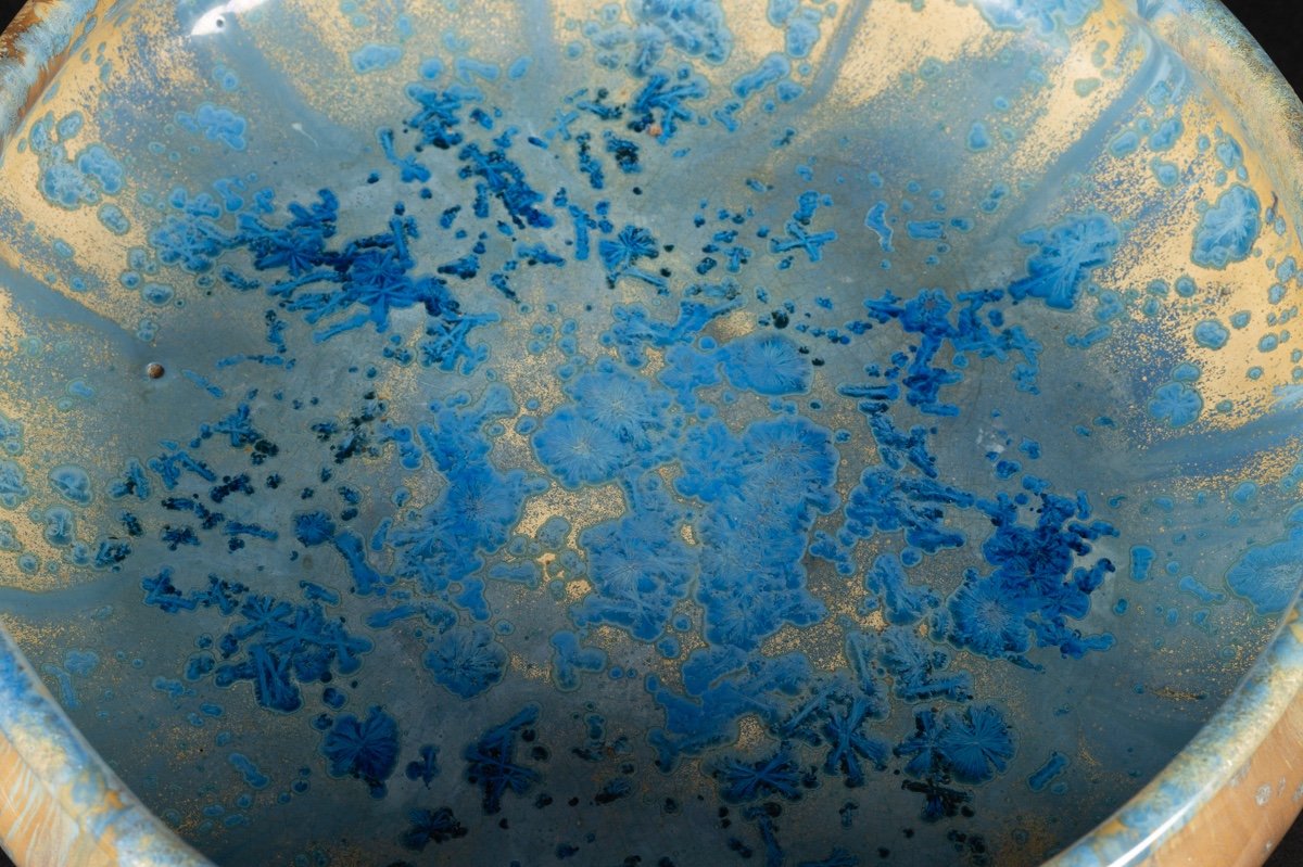 Dish / Bowl, Pierrefonds, Art Nouveau, France, Circa 1900-photo-2